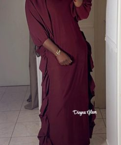 Robe Rita rouge bordeaux
