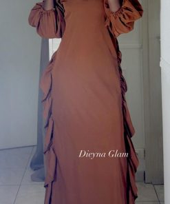 Robe Rita marron rouille