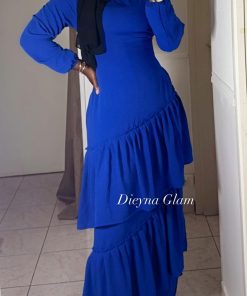 Robe Amy Léa bleu électrique